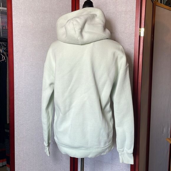 Abercrombie & Fitch Mint Green Fleece Lined Relaxed Fit Hoodie (Size: Small) - Picture 4 of 11